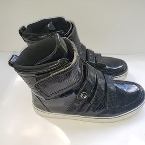 Men's RADII black high top skate shoes